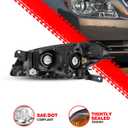 Torchbeam Headlight Assembly Compatible with 2019 2020 2021 2022 2023 Chevy Malibu OE Headlamp Replacement for Black Housing Amber Reflector, Driver Side, GM2502498, 84680167
