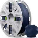 Matte Dark Blue PLA Filament with Quick-Swap Reusable Spool 1kg (2.2lbs), 1.75mm 3D Printing Filament, Compatible with Bambu Lab 3D Printers