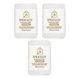Natural Salt Soap Bar  Purifying and Exfoliating Organic Unscented Bar Soap for Men & Women  Pure Mineral Rock Salt Soap for Gentle Skin Care and Odor Control (Salt (3 Pieces))