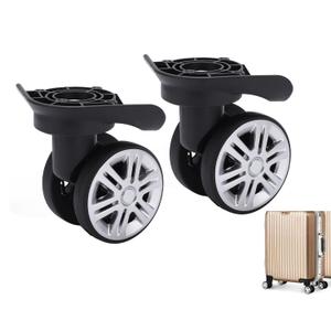 1 Pair Luggage Wheels Replacement for Suitcase Spinner Trolley Silent Double Row Caster Wheels Travel Trunk Roller Parts