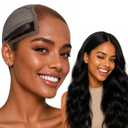 HD Lace Wig Grip Cap for Women Non Slip 4×5 Adjustable Elastic Wig Caps(Brown)
