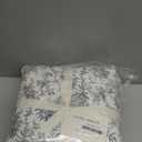 Laura Ashley - Flannel Sheets King Size, Anti-Pilling & Wrinkle Resistant Cotton, Touchably Soft for All-Season Comfort - Bed Sheets with Matching Pillowcases & Fitted Sheet (Faye Toile Black)