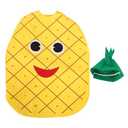 NUOBESTY 1 Set Kids Fruit Pineapple Design Dress Costume Suit Funny Pineapple Outfit for Children Day Halloween Cosplay Performace Props