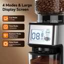 Conical Burr Coffee Grinder, 51 Precise Grind Settings Automatic Coffee Grinder, Smart Dual Control LED Display, 1-12 Cups, with Portafilter Holder, Anti-StaticStainless Steel, Memory Function