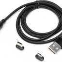 Spektrum Magnet Micro USB Charge Data Cable & Adapter: iX12, iX20, SPMA3067, Black