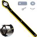 ecocstm Car Jack Ratchet Wrench, Labor-saving Tire Jack Handle, Scissor Jack Adapter for Car with Long Handle, 360 Swivel Tire Wheel Lug Wrench for Travel/Truck/SUV/Vans