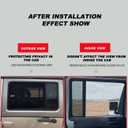 Window Shade for Jeep Wrangler,Window Screen Curtains for Jeep Wrangler TJ JK JL & Gladiator JT,Rear Blackout Car Window Screens for Camping(2Pack)