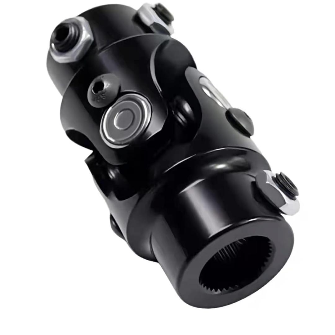 Steering Shaft Universal U Joint Automotive Replacement Universal Joints Coupler U-Joint Coupling (1, Black, 3/4"-36 Spline X 3/4" DD)