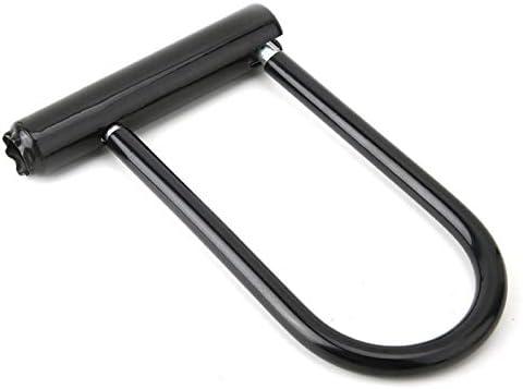 Liujaos Anti-Theft U-Lock Bike Anti-Theft Lock, Security U Lock U-Lock, Black for Motorcycle Scooters