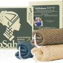 SubSahara Authentic African Net Sponge - 3 Pack Exfoliating Bath & Shower Loofah Sponge for Body & Face, Gentle Scrubber for All Skin Types, Travel, Durable