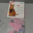 Cat Harness and Leash for Walking Escape Proof Soft Adjustable Cat Leash Breathable Comfortable Vest Easy to Wear Kitten Harness for Outdoor Travel (Pink, XS (4-6lb))