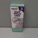 Toilet Locks Baby Proof (2-Pack) Ideal Baby Proof Toilet Lid Lock with Arm No Tools Needed Easy Installation with 3M Adhesive Top Safety Toilet Seat Lock Fits Most Toilets, White
