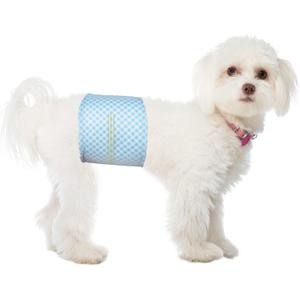 Disposable Belly Bands for Male Dogs, Puppy Diapers Male with Wetness Indicator, Super Absorbent Soft Male Dog Diapers, S, 20 Count