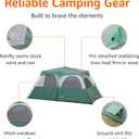 Amazon Basics Instant Camping Tent with Rainfly, Weather-Resistant, Quick Setup, 8 Person
