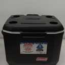 Coleman Xtreme 50qt Rolling Cooler with Wheels, Extra-Walled Insulation Keeps Ice up to 5 Days, Portable Wheeled Hard Chiller (Black)