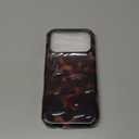 Jusy Compatible with MagSafe Brown Tortoise Shell Print Case for iPhone 17 Pro, Amber Trendy Luxury Magnetic Soft TPU and Hard PC Protective Phone Cover for Women Girls - Tortoise Shell