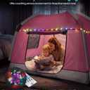 Kids Play Tent-Portable Playhouse Children House -Easy Set up Indoor Outdoor with Carry Bag for Kids-Light Strip Design for Night use -Space for Children and Parents-Birthday