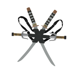 Morph Ninja Swords for Kids - BPA Free Ninja Costume Accessories with Back Strap - Fun Toy for Halloween Dress Up, One Size
