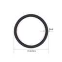 120 Pieces Black Hair Ties for Thick and Curly Hair Ponytail Holders Hair Elastic Band for Women or Men(4mm)