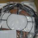 22" Farmhouse Ceiling Fan with Light, Rustic Caged Bladeless Low Profile Ceiling Fans with Lights and Remote, Modern Flush Mount Ceiling Fans with Lights for Bedroom, Living Room - ETL (Gold)