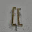 2 Pack, Solid 5 Inch Center to Center Slim Square Bar Drawer Handles Kitchen Cabinet Handles Brushed Brass Drawer Pulls Kitchen Cabinet Hardware Kitchen Handles Cabinet Pulls