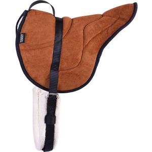 Harrison Howard Equestrian Saddle Pad Horse Riding Pad Bareback Pad with Girth (Brown)