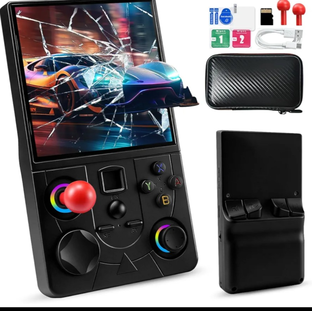 DC40V Retro Handheld Game Console - 4.0 Inch Retro Gaming Console with Preloaded 20,000+ Classic Games, Open Source Linux System, Built-in 64G TF Card, Portable Pocket Hand Held Video Game