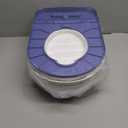 2-in-1 Toddler Potty Training Toilet - Larger Potty Chair & Detachable Training Seat for Boys & Girls Ages 1-3 with Flushing Sound, Wipes Storage, Toilet Paper Holder - Blue