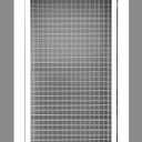HVAC Premium 8'' x 16'' Cube Core Eggcrate Return Air Filter Grille for 1'' Filter - Aluminum - White [Outer Dimensions: 10.5'' x 18.5]