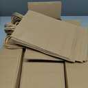 Brothersbox Small Brown Paper Bags with Handles 100PCS, 5.25 * 3.25 * 8 Inch Kraft Gift Bags Bulk for Craft Shopping Business Party Favor Retail Birthday Grocery
