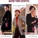 for Samsung Galaxy Z Flip 6 Case, Flip 6 Phone Case with Card Holder and 360 Ring Stand, PU Leather Wallet Case with Crossbody and Wrist Strap, Wine Red