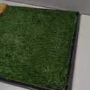 Artificial Grass Puppy Pee Pad for Dogs and Small Pets - 20x25 Inch, Reusable 3-Layer Turf Pads for Dogs with Tray - Indoor and Outdoor Fake Grass Potty Pet Supplies by PETMAKER