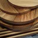 6 PCS Wood Tier Cupcake Display Stand Tower, Dessert Table Display Set, Party Food Display Stand Trays,Treat Candy Table Displays Set,3 Tiered Serving Trays for Party,Cake Stand Set,Cookie Display