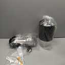 7L Automatic Dog Water Dispenser Bowl, Gravity Pet Water Dispenser with Stainless Steel Bowl, No Spilling Large Capacity Water Feeder for Dogs Cats (7L Without Filter Black)