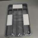 Kitsure Cutlery Drawer Organiser for Kitchen - Adjustable Cutlery Tray for Effortless Utensil Sorting, Versatile Kitchen Storage & Organisation Solution, 12.13" x 1.54" x 8.07"~13.90", Grey (Medium)