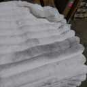 OEKO TEX White Fluffy Blanket, size 60x80