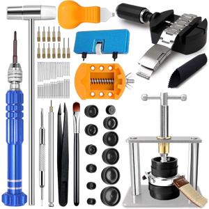 Watch Repair Kit, GLDCAPA Watch Press Tool Set, Watch Battery Replacement Tool Kit, Watch Link Removal Kit, Watch Case Opener, Watch Band Replacement Tool, Watch Repair Screwdriver, Tweezers