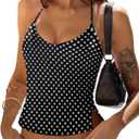 PINKMSTYLE Halter Tops for Women Backless Double Lined Spaghetti Strap Tank Top Going Out Y2K Trendy Sleeveless Camisole, XS