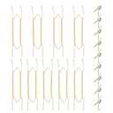 Bilillo 9 Pack Plate Hangers for Wall, Suitable for 16-20 Inch Decorative or Collector Plates, Extra Large Heavy Duty Stainless Steel Invisible Wire Holders with Wall Hooks, Plate Hangers for Display