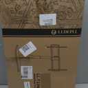 Universal TV Stand Tabletop TV Mount with Power Outlet for 50-90 Inch OLED LED Monitors, 9 Levels Height Adjustment, Ambient Lighting on The Bottom Holds up to 150lbs, White Max Vesa 600x400mm