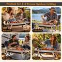 Portable Folding Charcoal Grill Mini Stainless Steel BBQ Grill