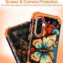 2 x Hocase for Samsung Galaxy A57 5G Case, Butterfly in Orange