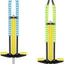 Leitee 2 Pcs Pogo Stick, Suitable for 80-160 Lbs, Soft Foam Jump Stick, Easy Grip Handles, for Beginners Teens Adults Outdoor Exercise Body Balance Keep Healthy(Blue, Green), 11 x 39 inch