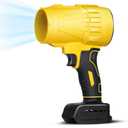 SEKKVY Leaf Blower Cordless, 20V Powerful Electric Leaf Blowers with Brushless Motor, Lightweight Cordless Leaf Blowers for Lawn Care, Patio, Blowing Leaves, Handheld Turbo Jet Blower (No Battery)