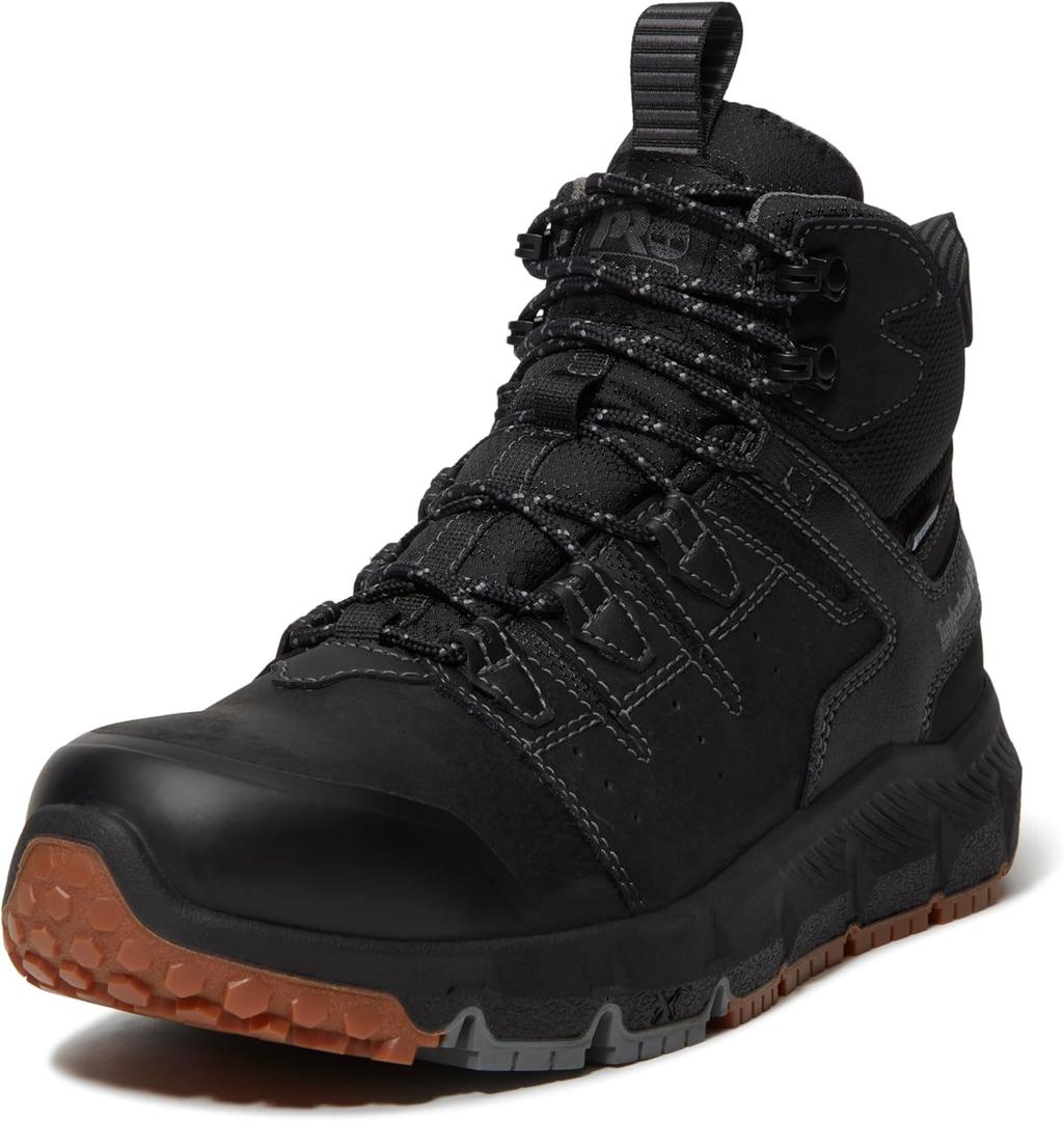 Timberland PRO mens Tempe Soft-toe Waterproof Industrial Work Boot (9 Wide, Black V1)