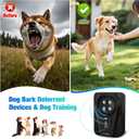 Dog Bark Deterrent Devices, Automatic Anti Barking Device with 4 Ultrasonic Transmitters Long Range 50FT, 3 Mode Rechargble Barking Control Devices, Effective Stop Bark Box Outdoor & Indoor