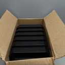 ReadySpace Large Plastic Storage Bins, Stackable Organizer Containers for Closet Pantry Shelf Garage and Office Organization, Black, 6 Pack