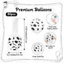 2 x 80 PCS Latex Cow Balloons Cow Print Balloons Black White Balloon Cute Funny Party Decorations for Birthday Party Theme Favor Western Farm Rodeo Supplies Decoration Shower Daily Use Decorate