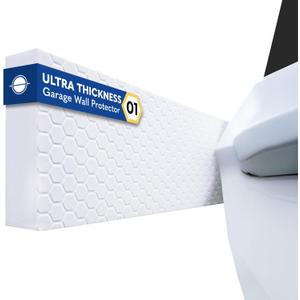 WP01 Garage Wall Protector Car Door Protector, Tool-Free, Designed in Australia (White, 2 Pack)