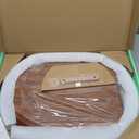 Toilet Seat, Slow Close, Premium Moulded Wood, Quick Release, Red Oak Look, PIKLiDS, Laminated Woodgrain Finish (Elongated)